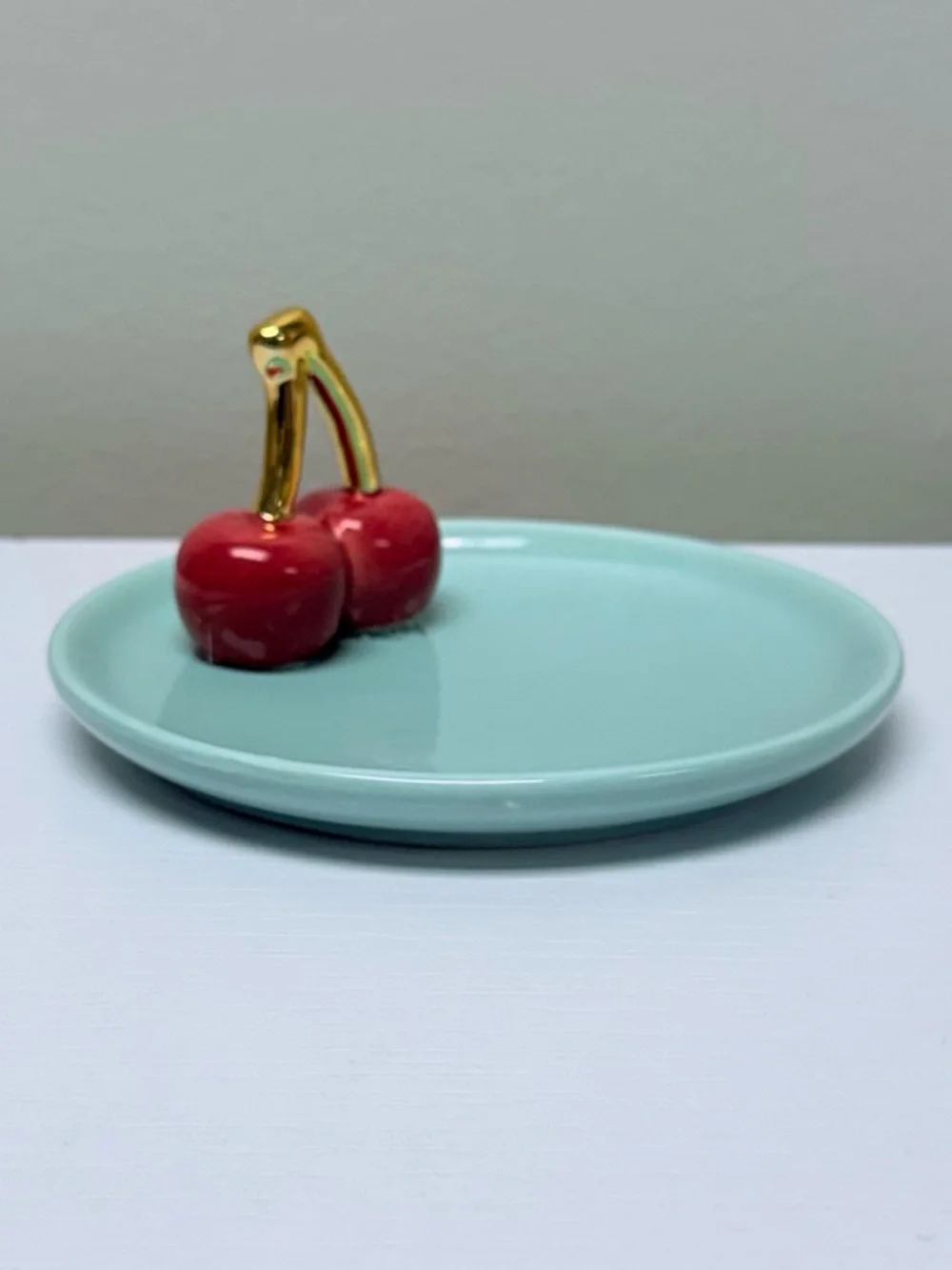 New! Decorative Cherry Trinket Dish in Teal and Red, Spring 2026 Target Bullseye